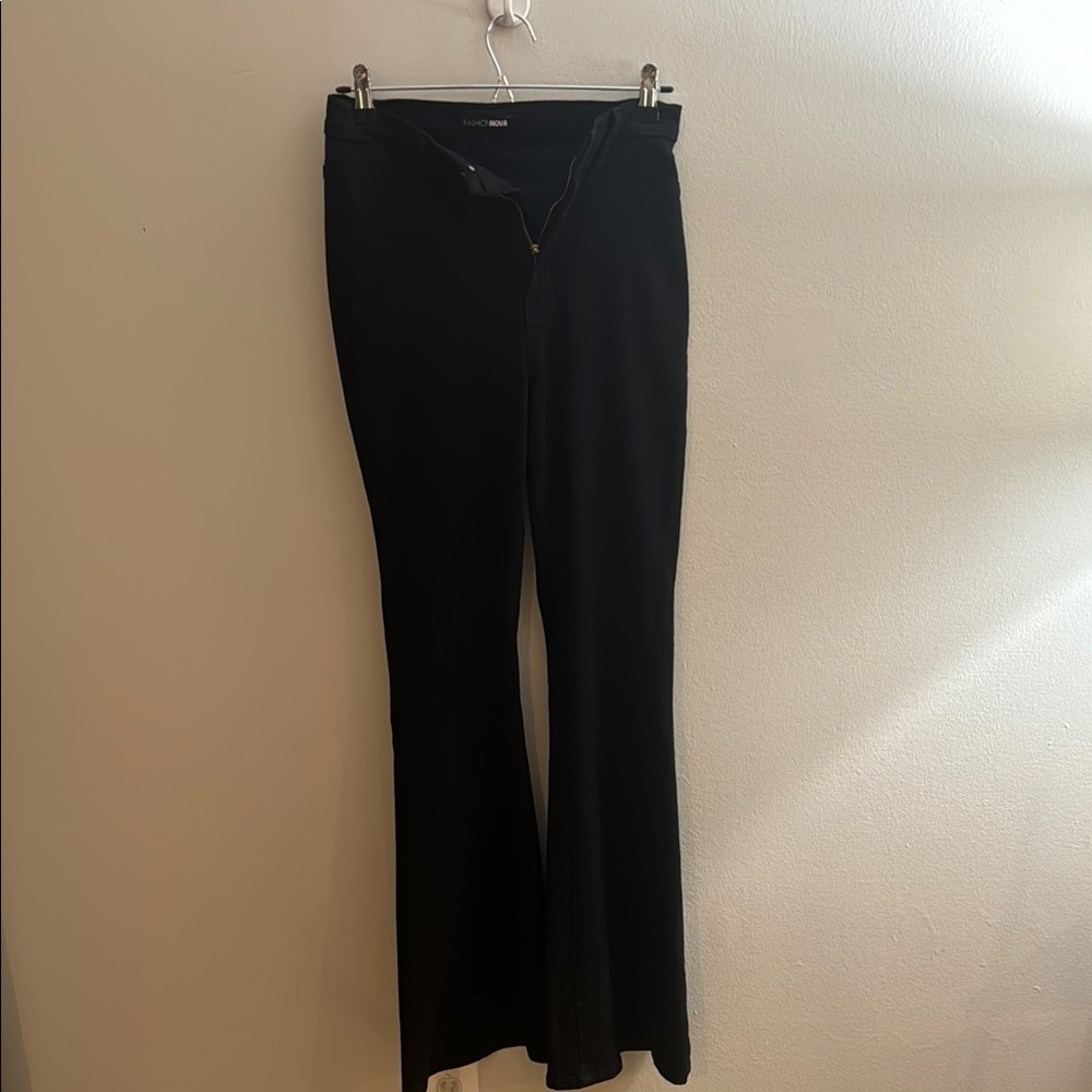 Fashion Nova Black Flared Pants